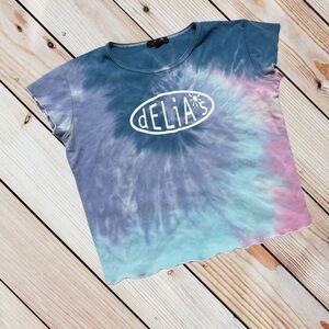 Delia*s x Dolls Kill XS tie dye baby tee